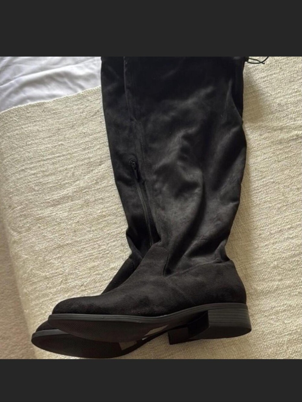 Black Over-the-Knee Women's Boots - Classic Suede Style 🖤 NWOB